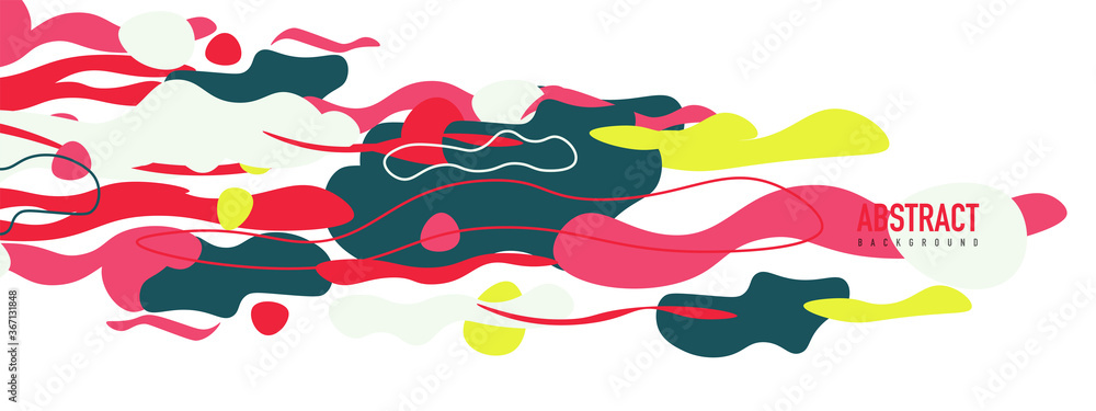 Trendy liquid style shapes abstract design, dynamic vector background for placards, brochures, posters, web landing pages, covers or banners Trendy liquid style shapes abstract design, dynamic vector background for placards, brochures, posters, web landing pages, covers or banners