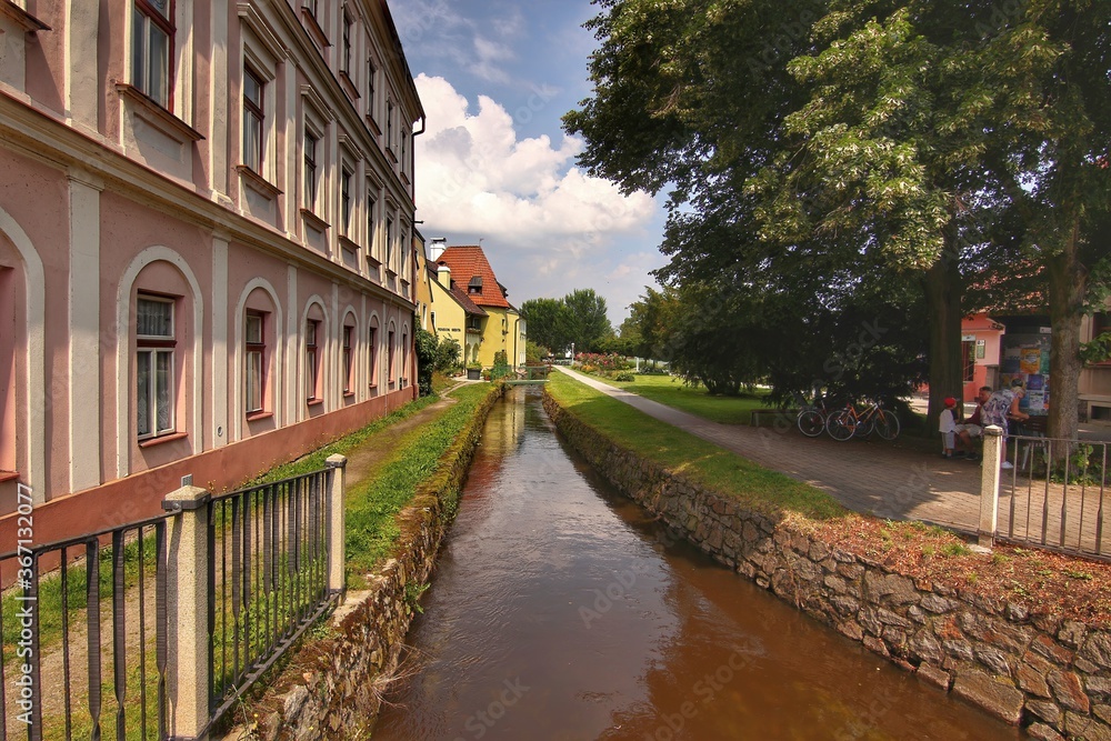 small river in the town of Cesky Krumlov