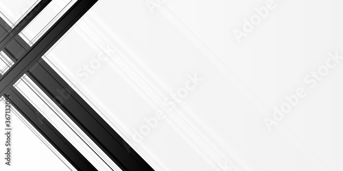Minimalist black white gradient abstract background vector design for banner, presentation, corporate cover template and much more
