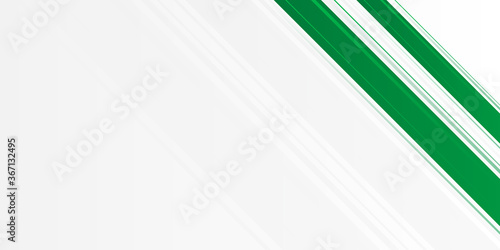 Simple green white presentation background with green stripes