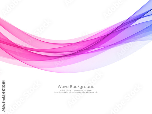 Abstract colorful wave modern background