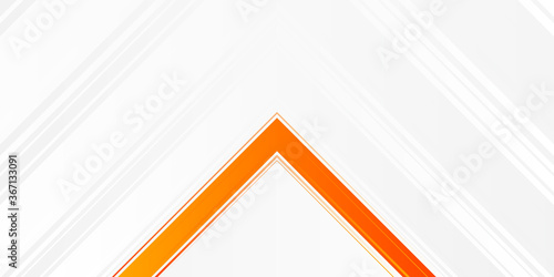 Modern simple orange white presentation background with orange stripes lines