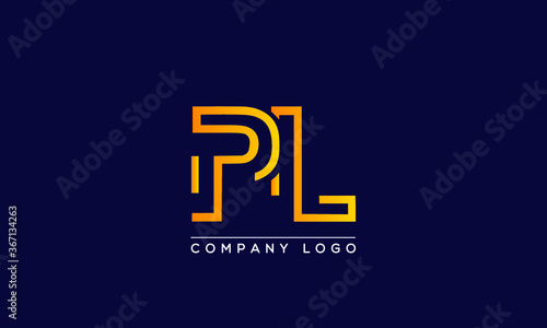 Creative letters PL or LP Logo Design Vector Template. Initial Letters PL Logo Design	