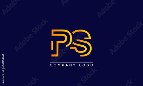 Creative letters PS or SP Logo Design Vector Template. Initial Letters PS Logo Design	