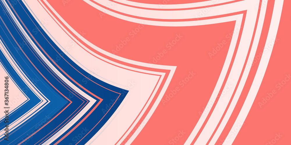 Obraz premium Modern simple abstract red blue presentation background with curve wave lines texture pattern