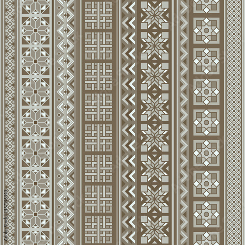 Abstract ethnic stripe pattern, vector background