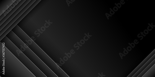 Modern 3D black presentation background for business and corporate