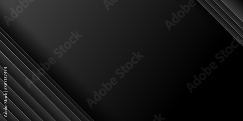 Abstract black presentation background with minimalist concept for business and social media design