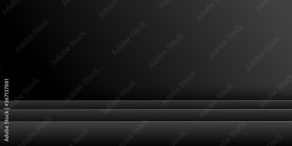 Black presentation background with 3d overlap layers Black presentation background with 3d overlap layers