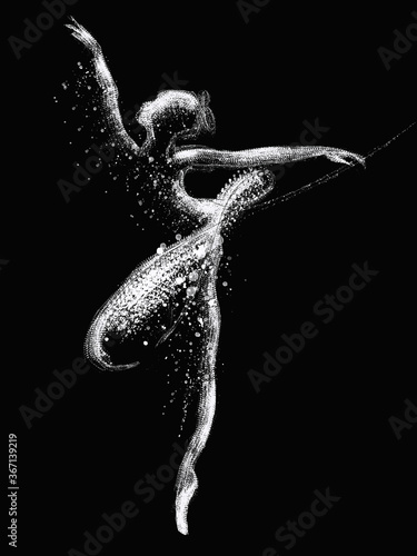 air ballerina illustration