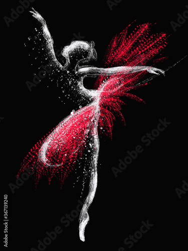 air ballerina illustration