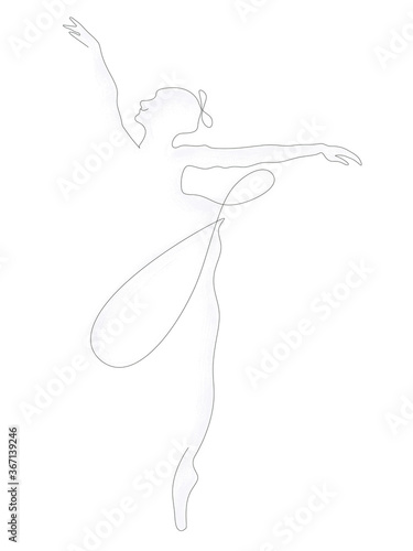 air ballerina illustration