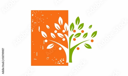 abstract tree logo