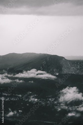 fog in the mountains
