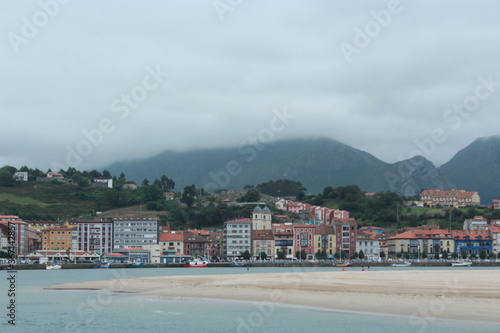 view of the bay of ribadesella (asturias, spain)
