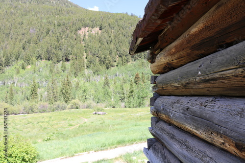 The old ghost town of Ashcroft near Aspen Colorado photo