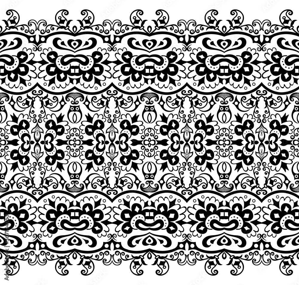 Fototapeta premium Vector ethnic nature ornamental background