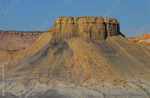 Arizona- Desert Landscape Including a Beautiful Sandstone Mesa photo