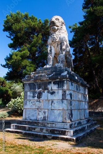 Archaeological site in the city of Filippoi in Macedonia, Greece. photo