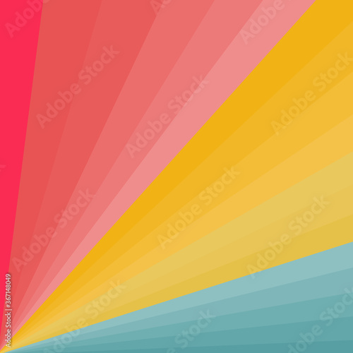 abstract background with rainbow rays sunbeam in autumn, texture pattern wallpaper colorful vector illustration graphic design 