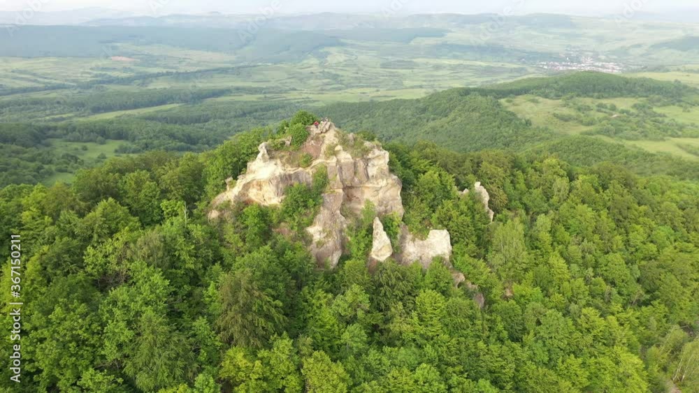Old fortress on the top of the rocks in Romania. Old fortress on the top of the rocks in Romania.
