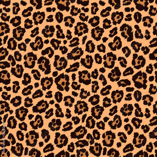 Animal print, leopard texture. Endless texture for fabric and paper print, scrapbooking. Wild cat african safari design.