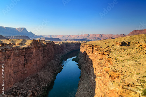 Colorado Riverbed in the Grand Canyon. Arizona, USA