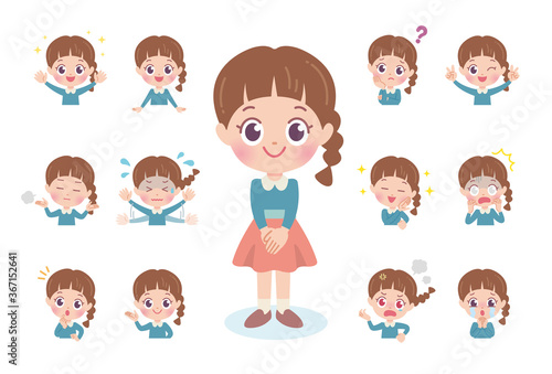 cute type girl_emotion