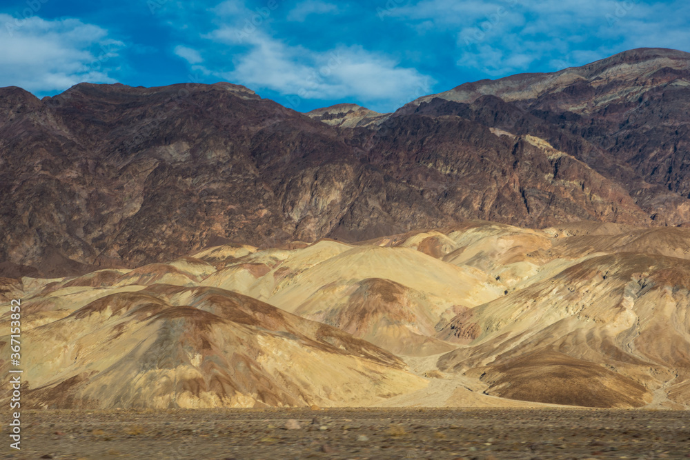 View from car to the Artist Palette.