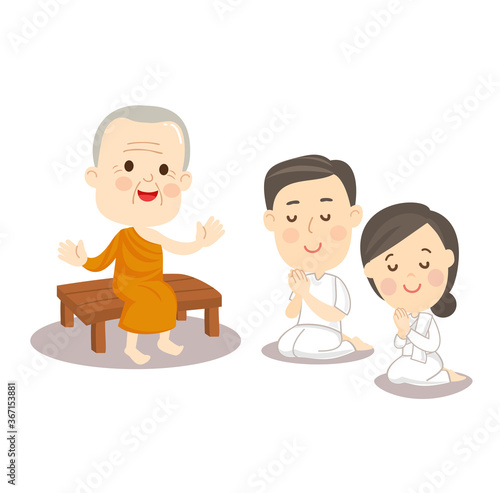 Cartoon Buddhish Vector