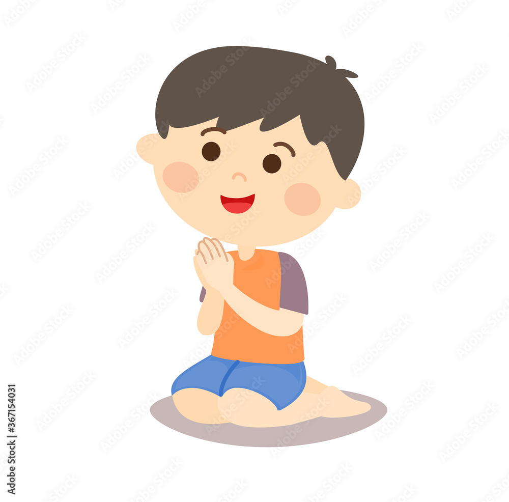 Cartoon Buddhish Vector Stock Vector | Adobe Stock