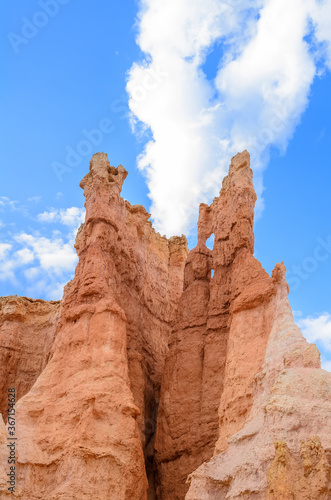 Sand formations caused by erosion at Bryce Canyon National Park