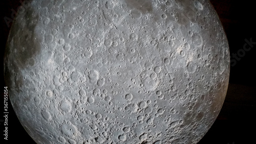 Surface of the moon full of craters