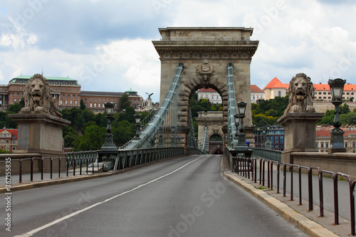 Chain Bridge in Budapest , Hungary