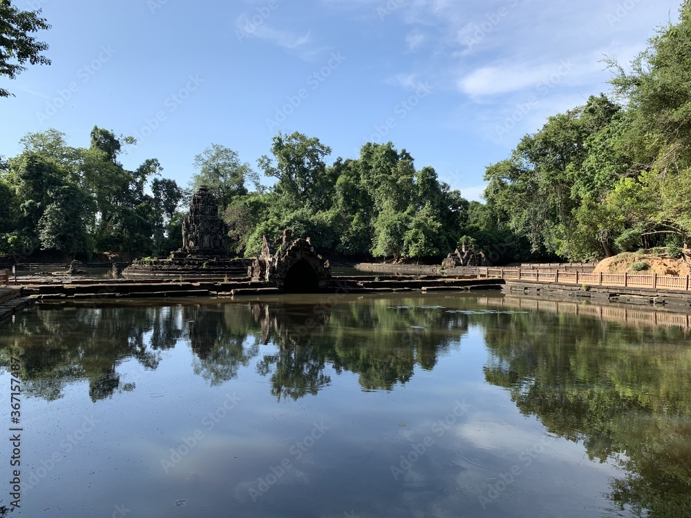 Temple Neak Pean à Angkor, Cambodge