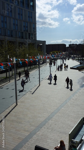 people walking on the street