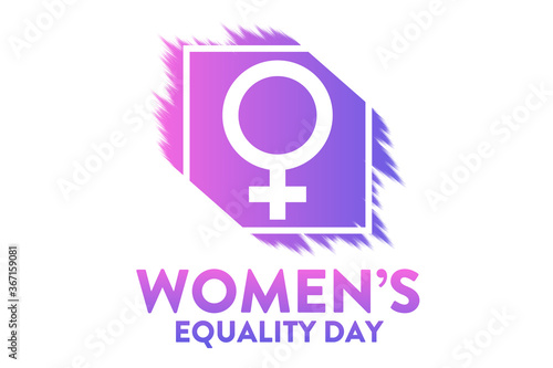 Women's Equality Day. August 26. Holiday concept. Template for background, banner, card, poster with text inscription. Vector EPS10 illustration.