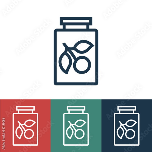 Linear vector icon with jam