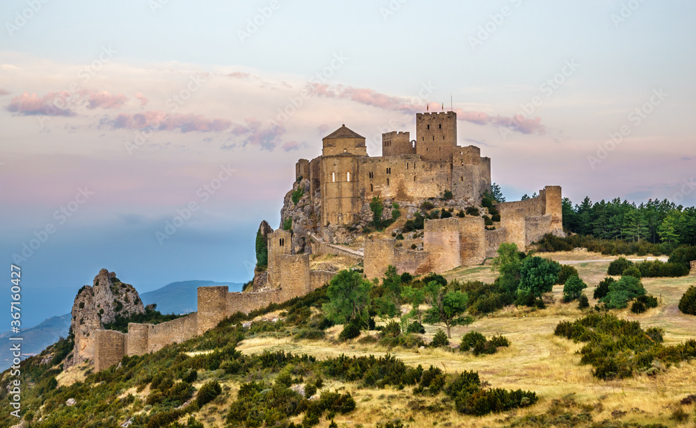 Loarre Castle romanesque defensive fortification medieval romanic Huesca Aragon Spain