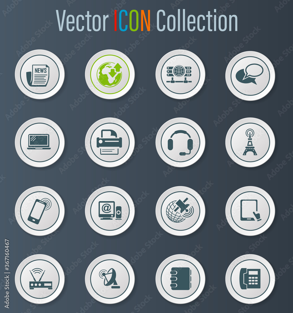 Communication icons set Communication icons set