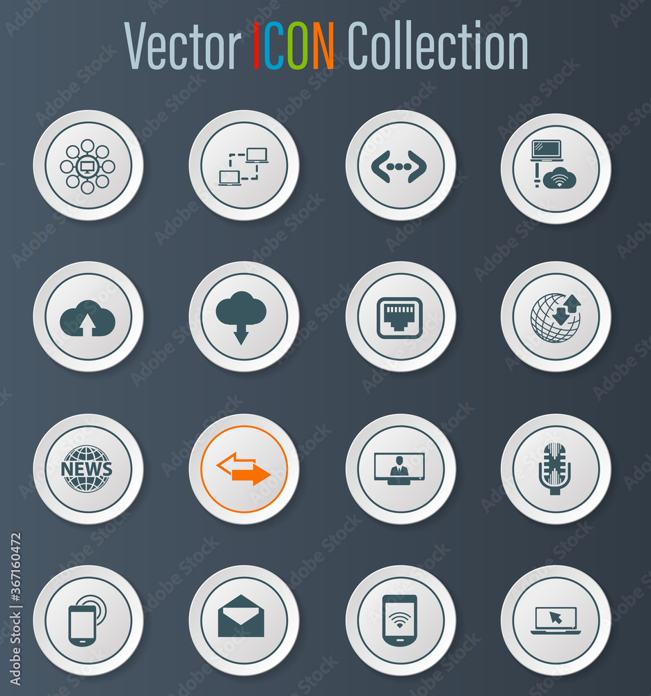 Communication icons set Communication icons set
