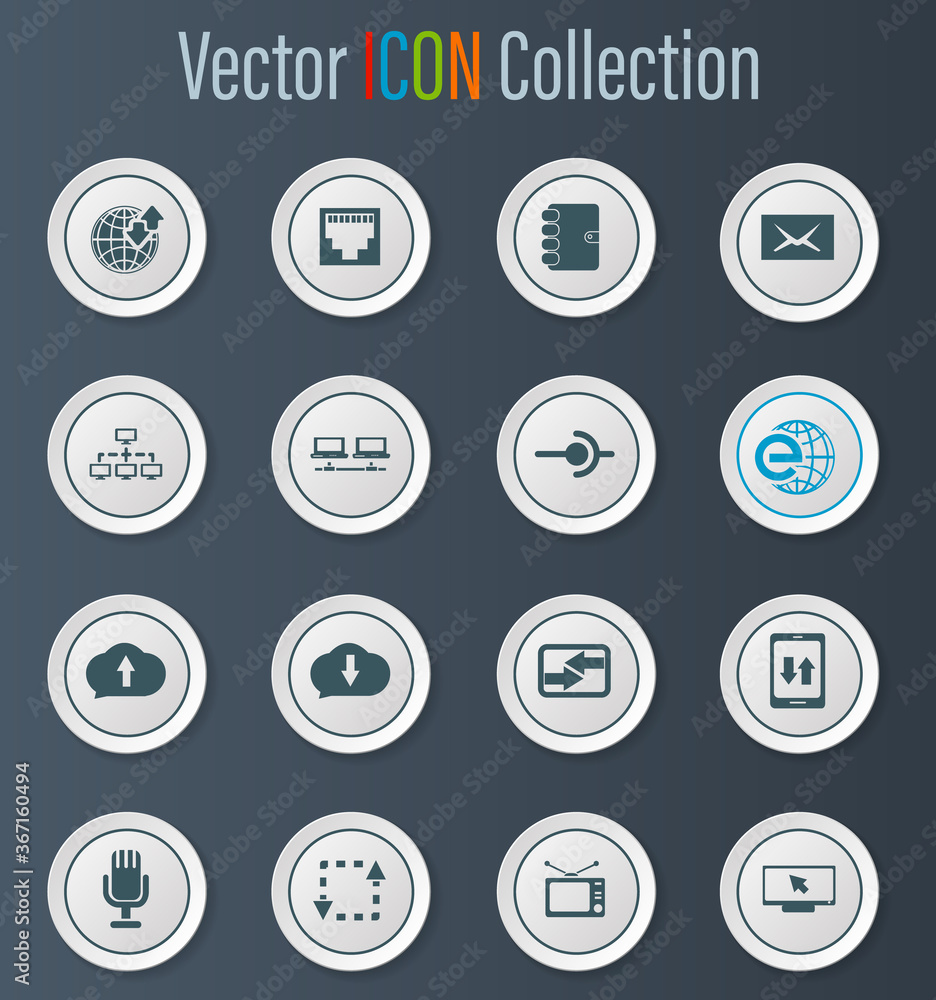 Communication icons set Communication icons set
