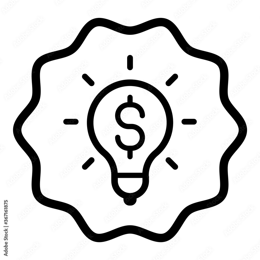 Sale Idea Flat Icon Isolated On White Background