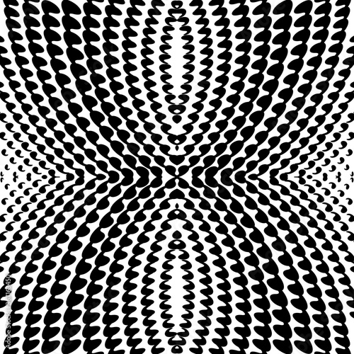 Vector geometric background with distortion effect