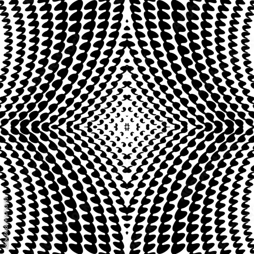 Vector geometric background with distortion effect