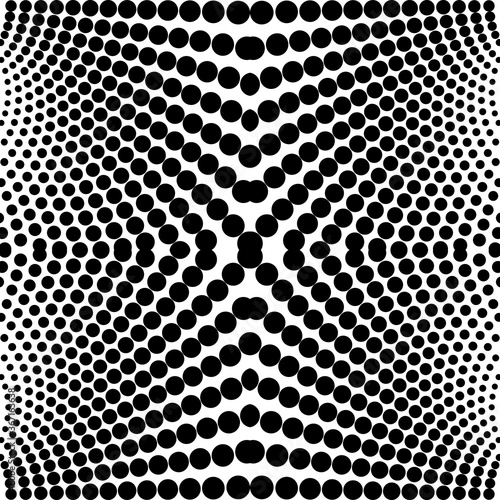 Vector geometric background with distortion effect