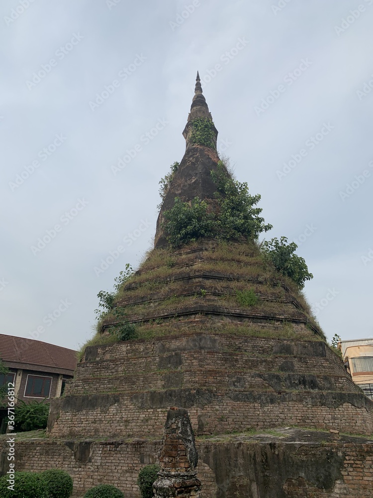 Stupa en briques à Vientiane, Laos	