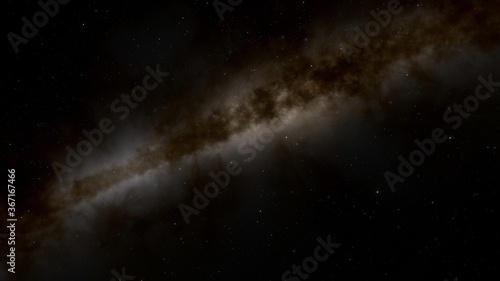 beautiful galactic background, beautiful starry sky, galaxy of different colors, science fiction wallpaper, cosmic landscape, realistic exoplanet, 3d render 