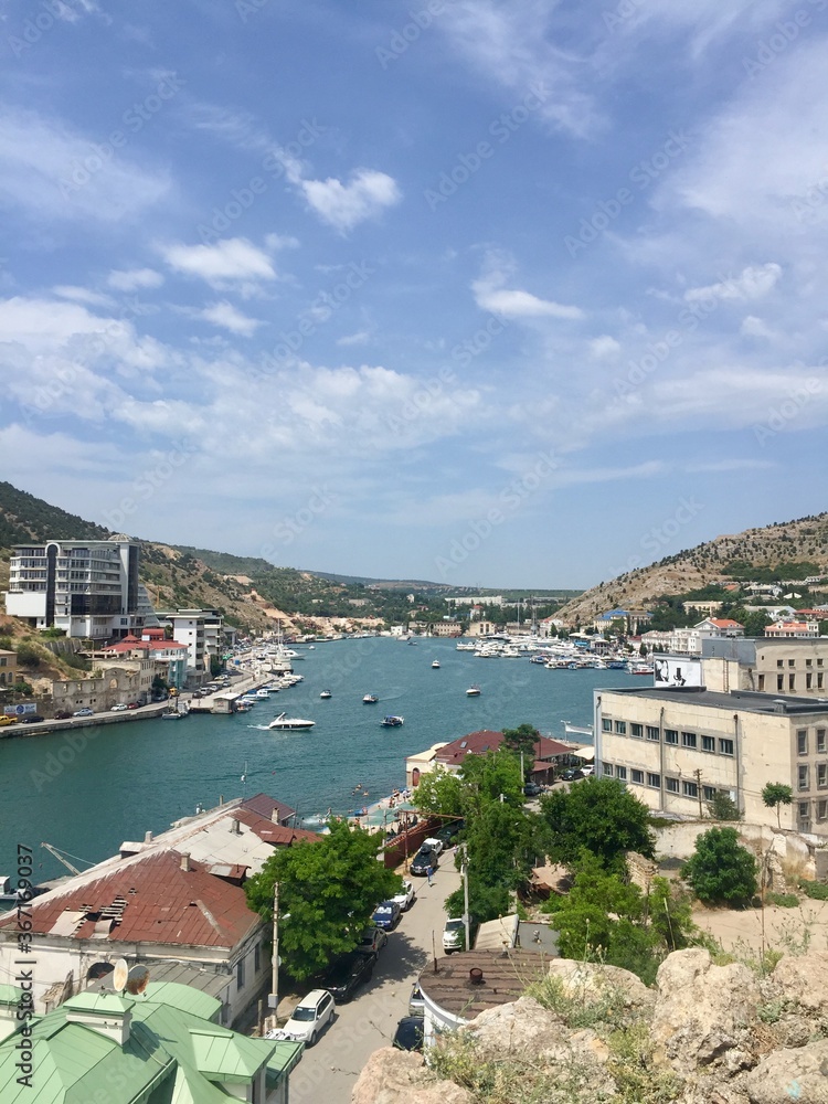 Obraz premium view of the bay of kotor