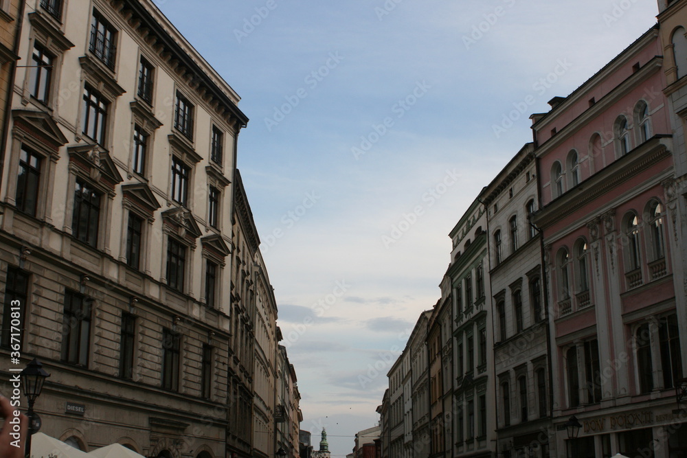 Grodzkastrasse in Krakau. Grodzka Street in Krakow.